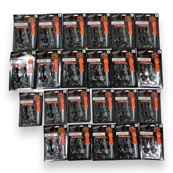 23-PACK LOT Push-In Mouse Mice Pumpkin Decorating Sets Jack-O-Lantern Halloween - Picture 4 of 14